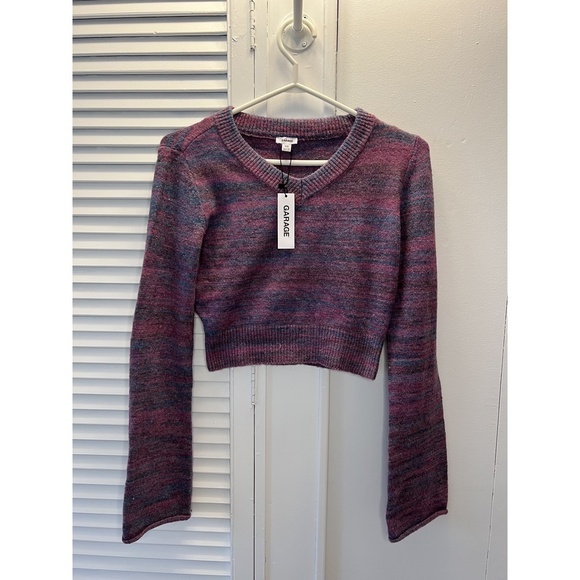 Garage  Crop Sweater - Picture 2 of 4